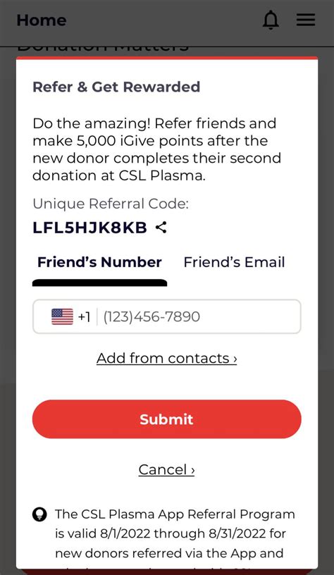 50 Bonus CSL Plasma New Donor Referral Code OULED5SBLS - Use the referral code when you sign up at ANY CSL Plasma location or on the App prior to your first donation and receive a 50 bonus automatically This unique code is 100 valid (no expiration date) - Happy donating everyone . . Csl promotion code